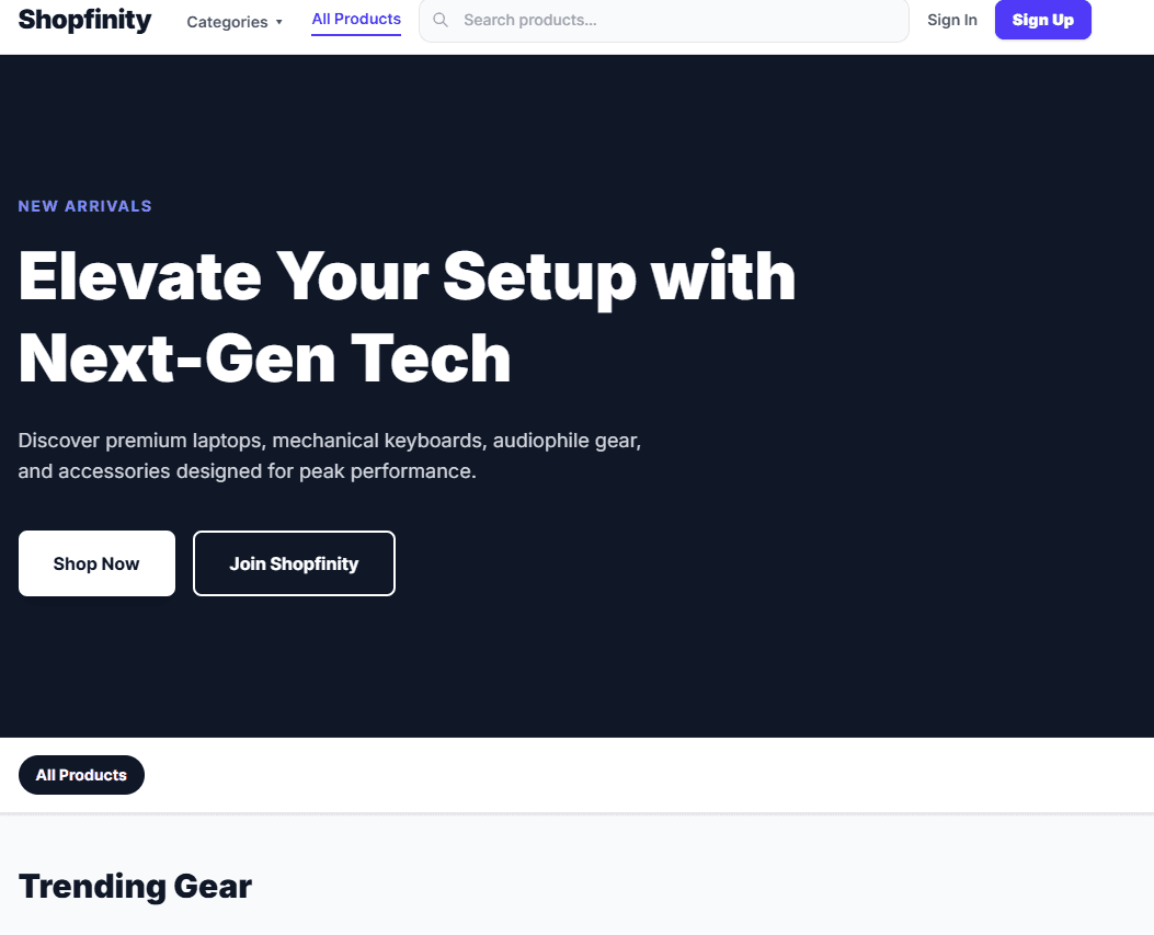 Shopfinity